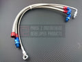 P2M Braided Stainless Turbo Lines Top Mount - Nissan 240SX S13 SR20DET - P2-T25NS013TM