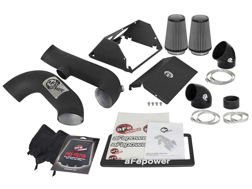 aFe Magnum Force 3-1/2" Stage 2 Pro Dry S Cold Air Intake Super Raptor 17+ Black
