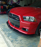 APR Performance Carbon Fiber Front Wind Splitter w/ Rods - Dodge Charger SRT-8 (2011-2014)