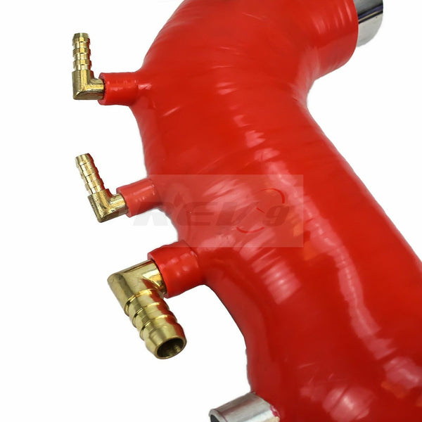 Rev9 Power Silicone Turbo Inlet Intake Hose Tube - Red - Subaru WRX EJ25 (2008-2014)