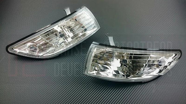 Phase 2 Motortrend (P2M) Clear Front Side Corner Lights - Nissan 240SX S13 Silvia Front End