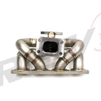 Rev9 Power HP Ram Horn Equal Length T3 Turbo Manifold Header - Honda Civic CRX D15 D16