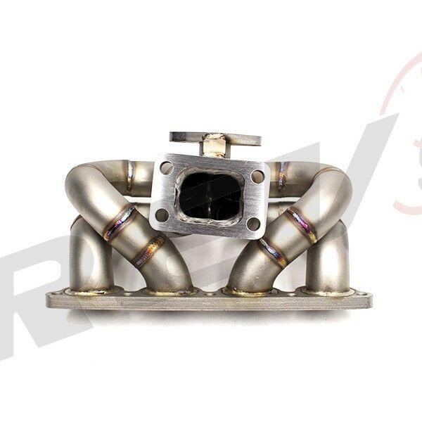 Rev9 Power HP Ram Horn Equal Length T3 Turbo Manifold Header - Honda Civic CRX D15 D16