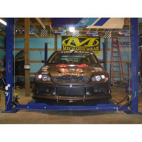 APR Performance Carbon Fiber Front Wind Splitter w/ Support Rods - Mitsubishi Lancer Evolution 9 (2006-2007)