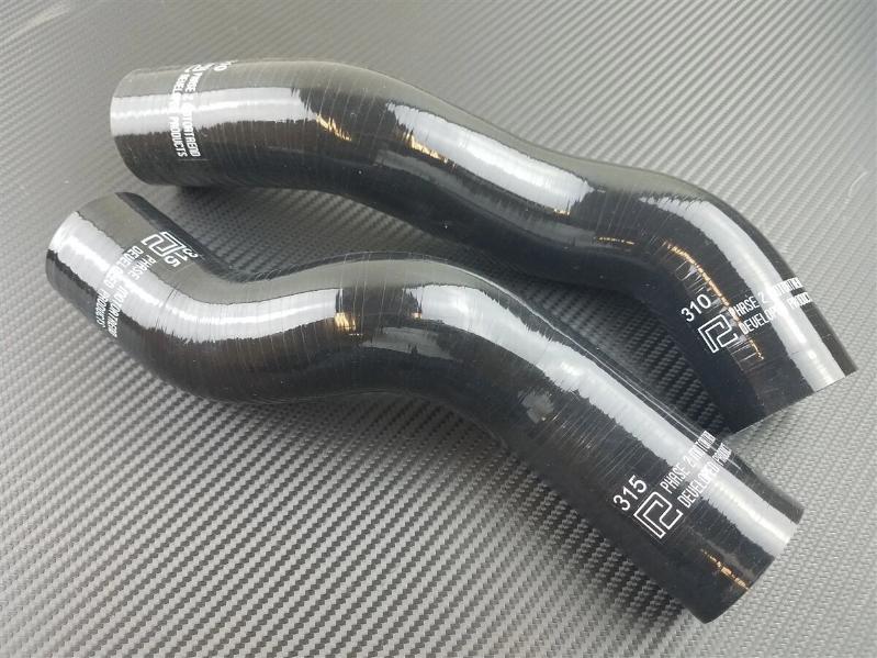 P2M 3-Ply Silicone Radiator Hoses - Mazda RX-7 12A (1983-1985) - P2-RHK310315-BLK