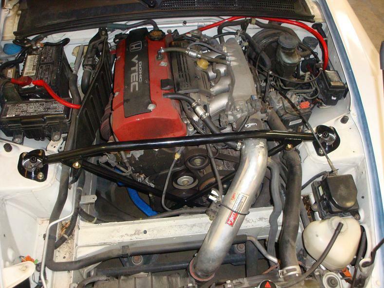 XBAR-S2K-S - Megan Racing Race Spec Front Strut Tower & X Bar Brace - Honda S2000 S2K SILVER