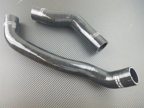 Phase 2 Motortrend (P2M) 3 Ply Silicone Reinforced Black Radiator Hoses - Mazda RX-7 13B (1986-1988)