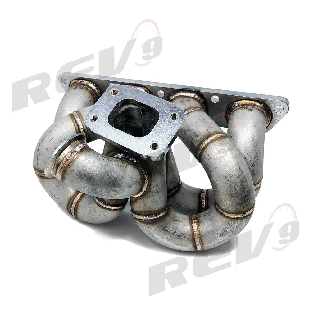 REV9 HP Ram Horn Equal Length T3 Turbo Manifold - Honda Civic CRX / Acura Integra B16 B18 AC/PS