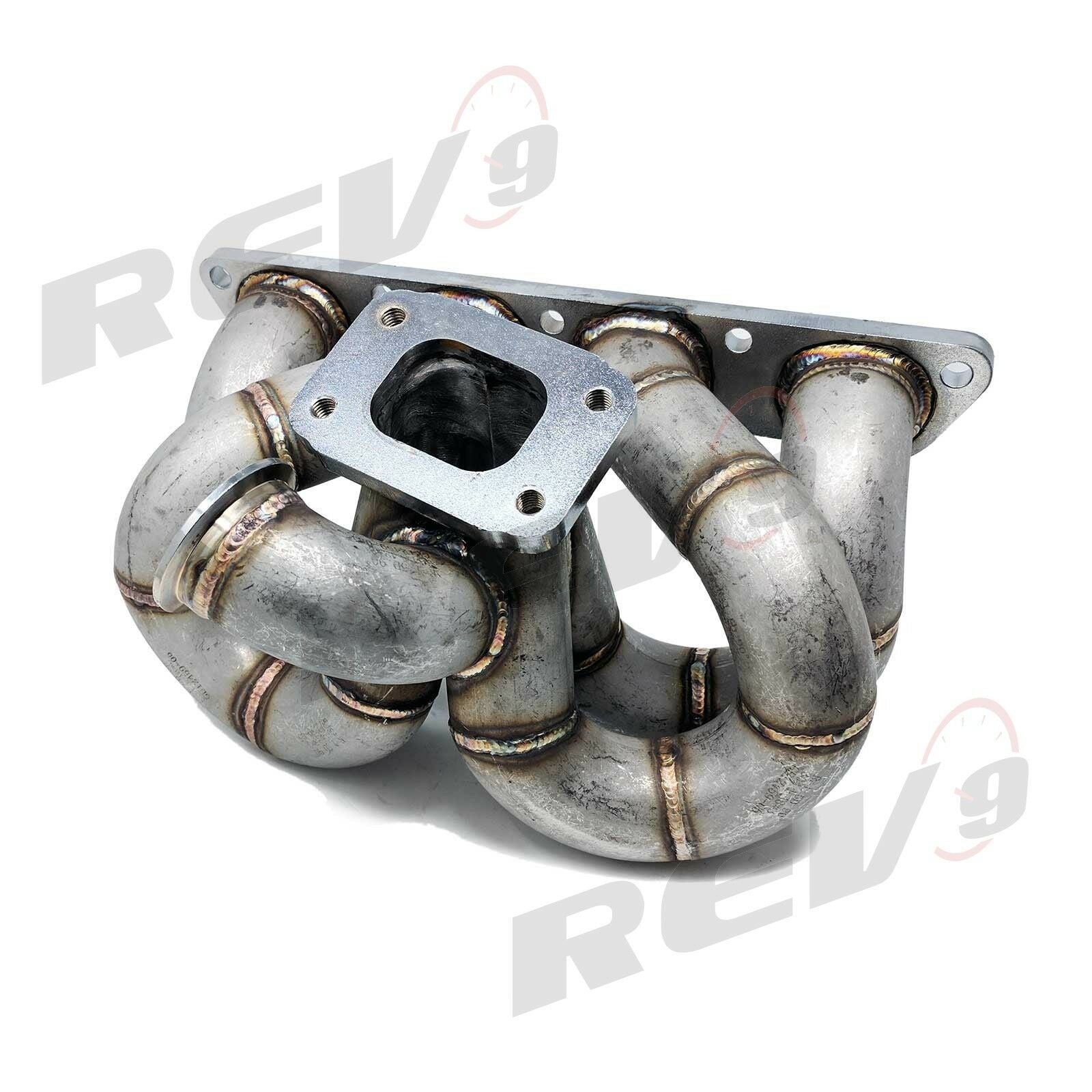 REV9 HP Ram Horn Equal Length T3 Turbo Manifold - Honda Civic CRX / Acura Integra B16 B18 AC/PS