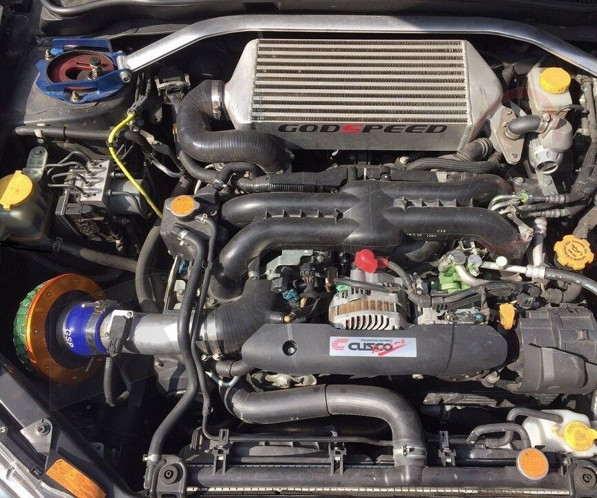 Rev9 Power Silicone Turbo Inlet Intake Hose Tube - Black - Subaru WRX EJ25 (2008-2014)
