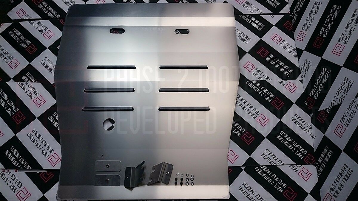 Phase 2 Motortrend (P2M) Aluminum Under Tray Shield Air Panel - Nissan 240sx S13 (1989-1994)