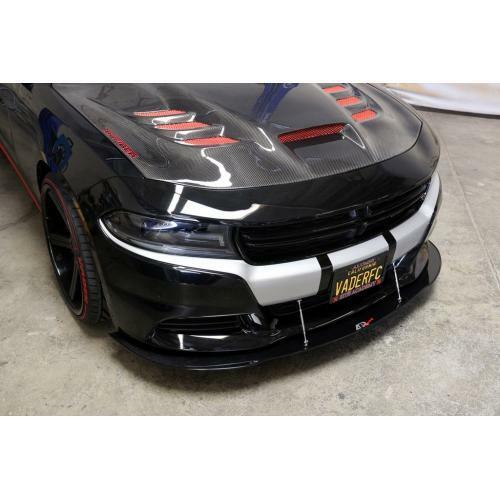 APR Performance Carbon Fiber Front Wind Splitter w/ Support Rods - Dodge Charger RT & SXT (2015-2020)