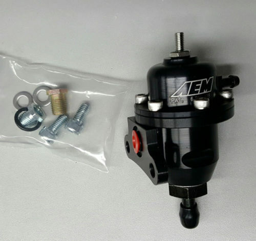 AEM Offset 90 Black Adjustable FPR Fuel Pressure Regulator - Honda S2000 S2K