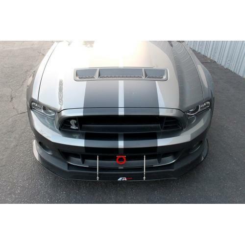 APR Performance Carbon Fiber Front Wind Splitter w/ Rods - Ford Mustang Shelby GT500 w/ OEM Lip (2011-2014)