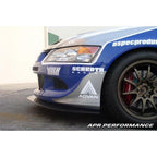 APR Performance Carbon Fiber Front Wind Splitter w/ Rods - Mitsubishi Lancer Evo Evolution 8 (2003-2008)
