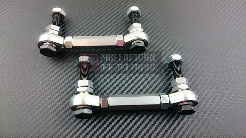 P2M Adjustable Front Sway Bar End Links - Infiniti G35 (2003-2007) - P2-SBL1350-HC