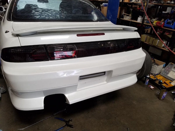 Phase 2 Motortrend (P2M) 3pc Crystal Clear Smoked LED Rear Taillights - Nissan 240sx S14 (1995-1998)