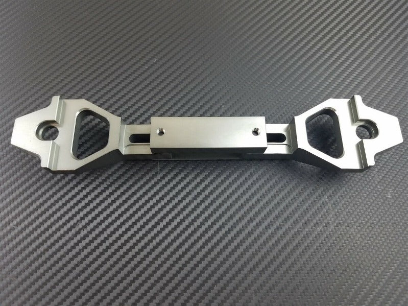 Phase 2 Motortrend (P2M) Adjustable Billet Aluminum Battery Bracket 130mm to 175mm - Gun Metal