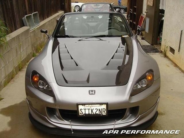 APR Performance Carbon Fiber Wind Splitter w/ Support Rods - Honda S2000 S2K AP2 W/ OE Lip (2004-2009)