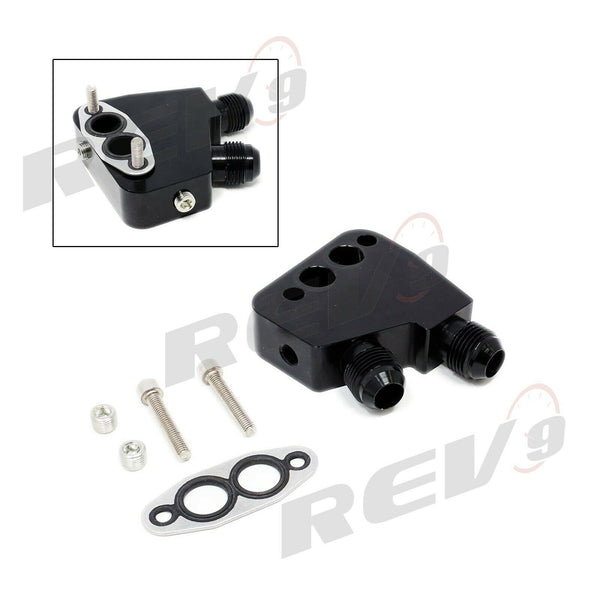 Rev9 Power 19 Row Bolt On Upgrade Oil Cooler Kit - Chevrolet Corvette C5 LS1 LS6 (1997-2004)