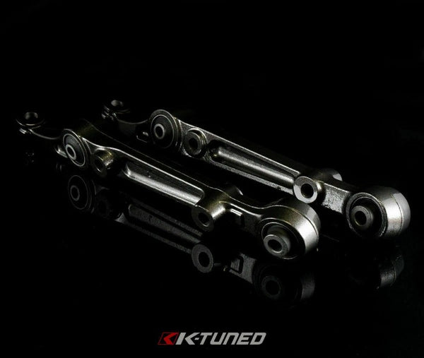 K-Tuned Front Adjustable Lower Control Arms w/ Rubber Bushings - Honda Civic EG (1992-1995)