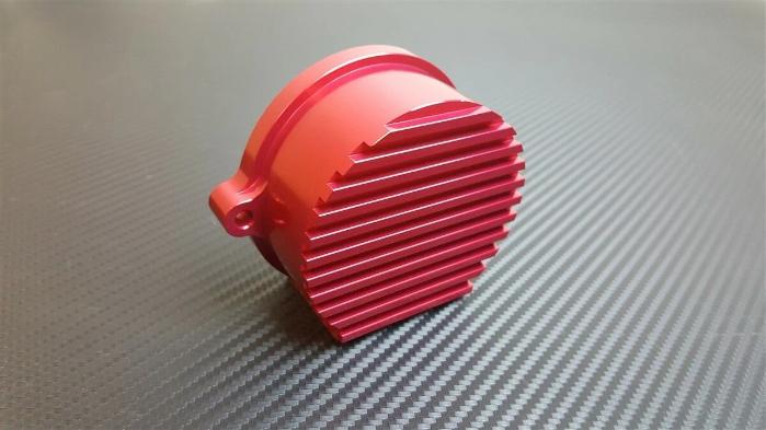P2M Aluminum V2 CAS Crank Angle Sensor Cover Red - Nissan 240SX SR20DET - P2-CAS2NS20R-GD
