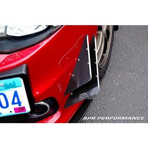 APR Performance Carbon Fiber Front Bumper Canards Set - Mitsubishi Lancer Evolution EVO 8 VIII (2003-2005)