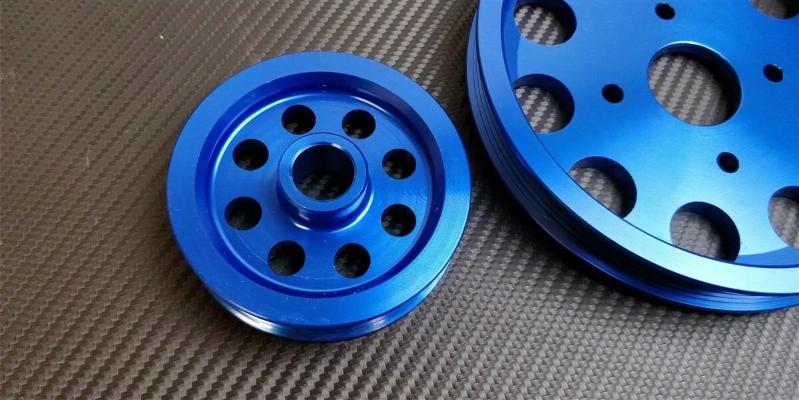 P2M 3pc Aluminum Pulley Kit - Nissan Skyline RB25 - P2-EPKR33RB25B-CCR