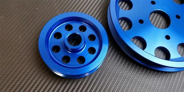 Phase 2 Motortrend (P2M) 3pc Aluminum Pulley Kit - Nissan Skyline RB25