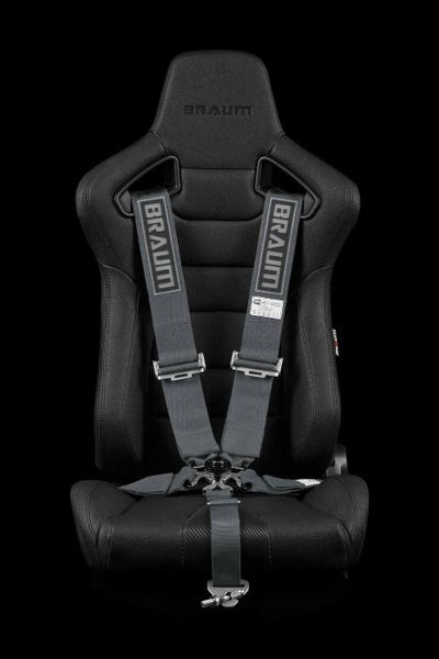 Braum Racing 5 Point 3" Inch SFI Certified 16.1 Racing Harness - Gun Metal