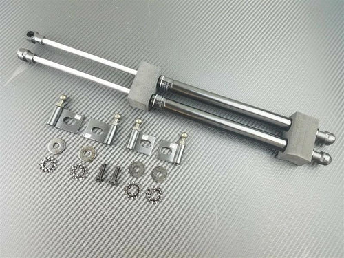 Phase 2 Motortrend (P2M) Black Series Engine Hood Bonnet Dampers Set - Mitsubishi Lancer Evolution EVO 9