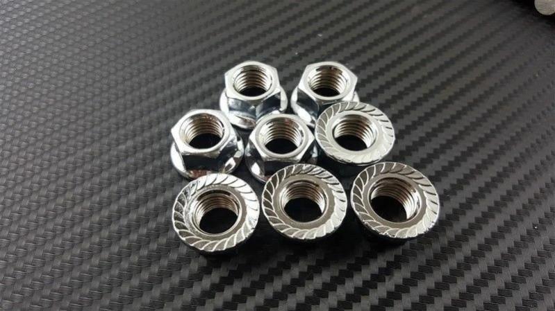 P2M Stainless Exhaust Manifold Double Head Stud Nut Kit M10x1.25 - Nissan SR20DET KA24DE - P2-SUS002DHSN4CYL-GD