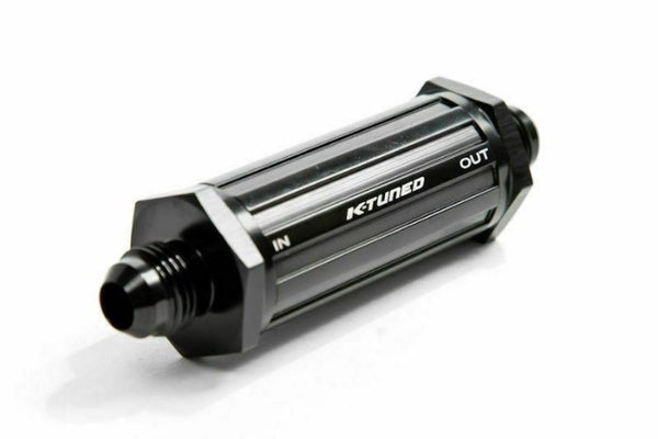 K-Tuned 40 Micron Fuel Filter Inline -6AN E-85 Compatible - Universal