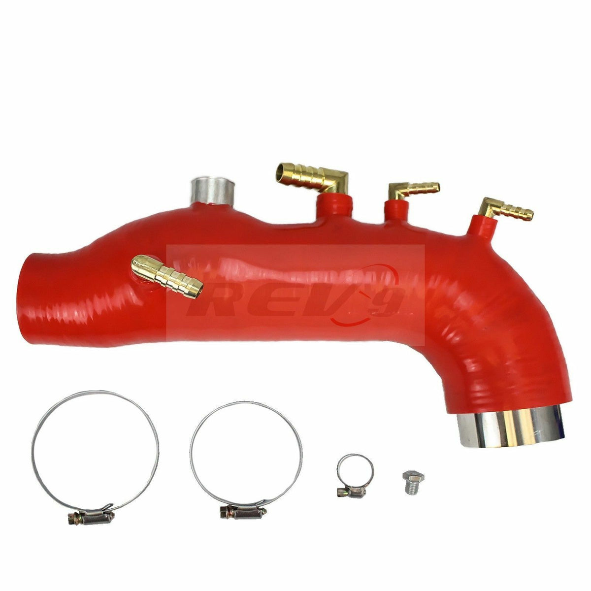 Rev9 Turbo Inlet Intake Tube - Red - Subaru WRX EJ25 (2008-2014)
