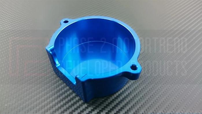 Phase 2 Motortrend (P2M) Aluminum CAS Crank Angel Sensor Cover Blue - Nissan 240sx SR20DET