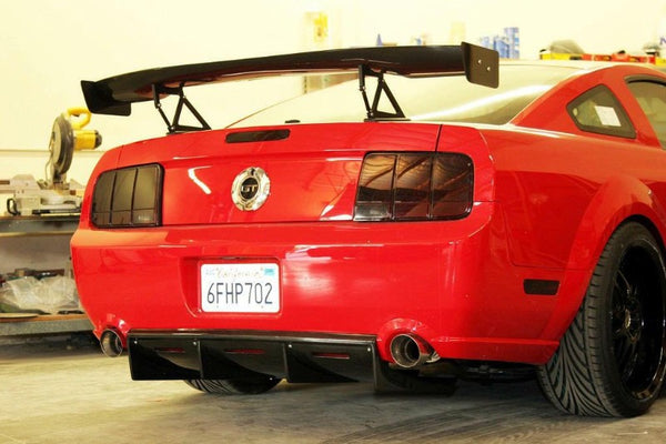 Unpainted Gray Primer Spoiler For Ford Mustang 2005-2009 – 2-Post Wing With Screws & Hardware - View #2