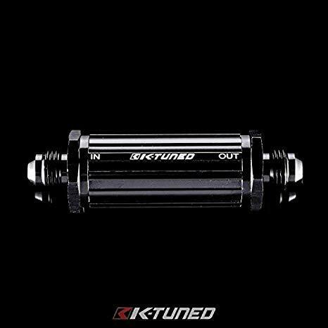 K-Tuned 40 Micron Fuel Filter Inline -6AN E-85 Compatible - Universal