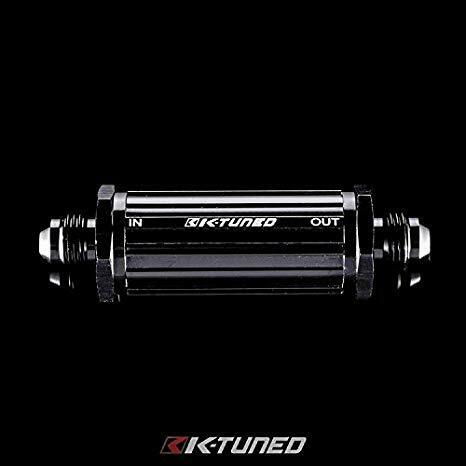 K-Tuned 40 Micron Fuel Filter Inline -6AN E-85 Compatible - Universal
