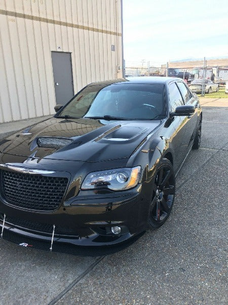 APR Performance Carbon Fiber Wind Splitter w/ Rods - Chrysler 300c SRT8 (2011-2016)