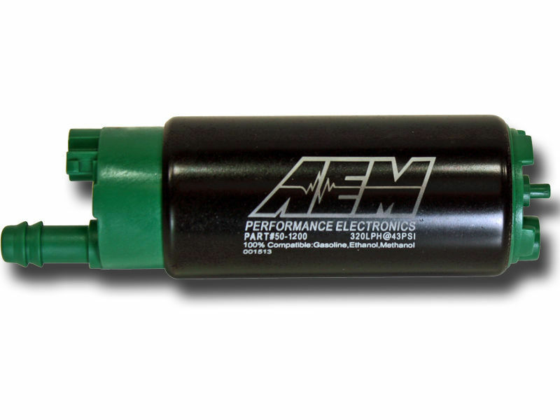 AEM Performance 320LPH E85 High Flow In Tank Fuel Pump Kit 65mm Offset w/ Hooks