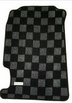 Phase 2 Motortrend (P2M) Checkered Flag Race Carpet Floor Mats Set - Honda Civic Del Sol (1992-1994)