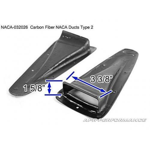 APR Performance Carbon Fiber NACA Cooling Air Ducts Set - Type 2