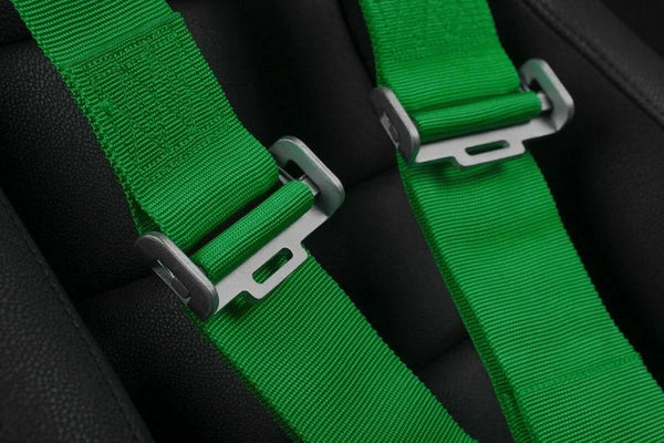 Braum Racing 5 Point 3" Inch SFI Certified 16.1 Racing Harness - Green