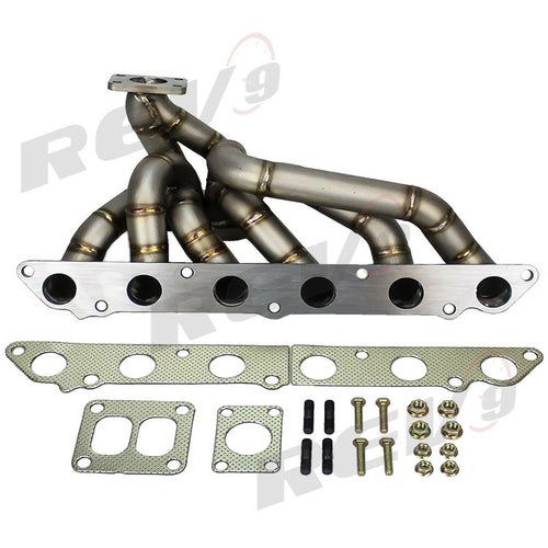 REV9 HP Equal Length T4 Top Mount Turbo Exhaust Manifold Header - Toyota Supra 7MGTE JZA7