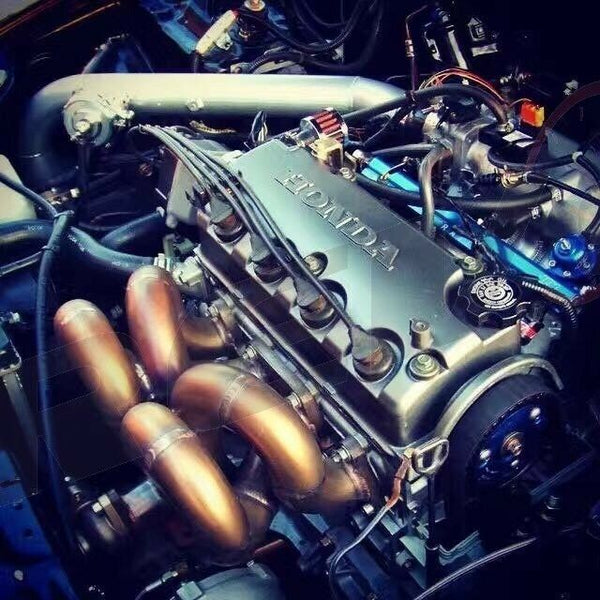 Rev9 Power HP Ram Horn Equal Length T3 Turbo Manifold Header - Honda Civic CRX D15 D16