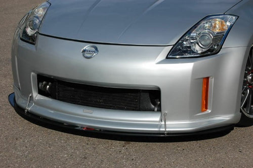 APR Performance Carbon Fiber Front Wind Splitter w/ Support Rods - Nissan Z33 350z Fairlady Z (2003-2009)