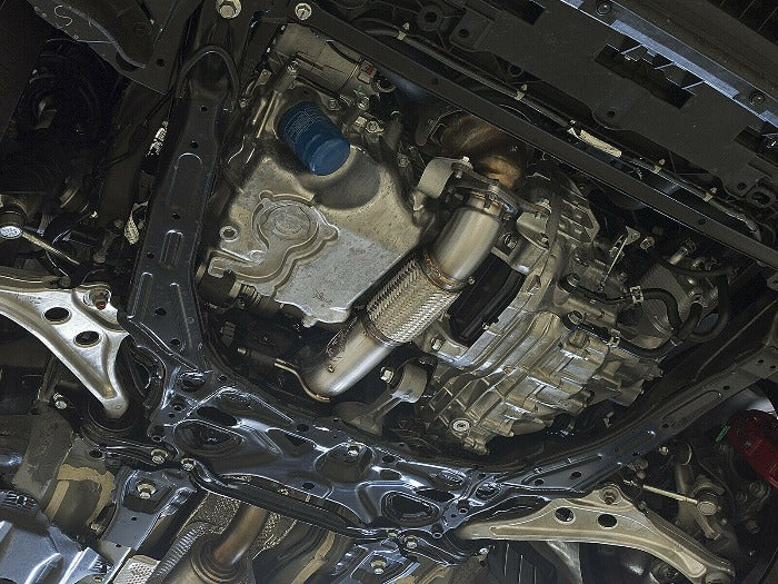 AFE Takeda Twisted Steel 3" Rear Down / Mid Pipe - Honda Civic Type R FK8 (2017-2021)