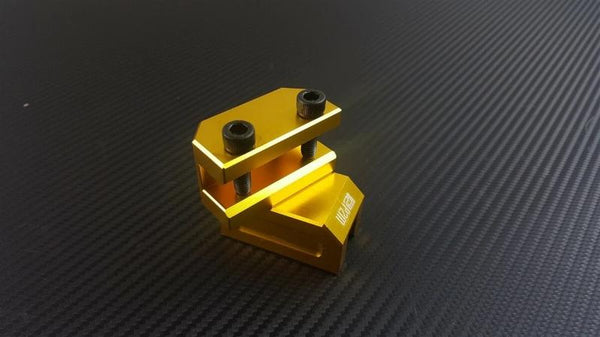 Phase 2 Motortrend (P2M) Gold Aluminum Frame Rail Jack Adapters Set - Universal