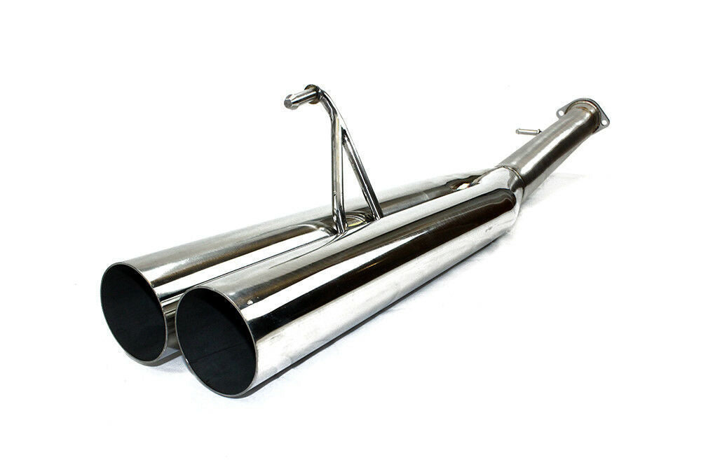 IS-EPDUAL-350Z - ISR 3" EP Straight Pipe Dual Tip Exhaust System -Nissan 350z
