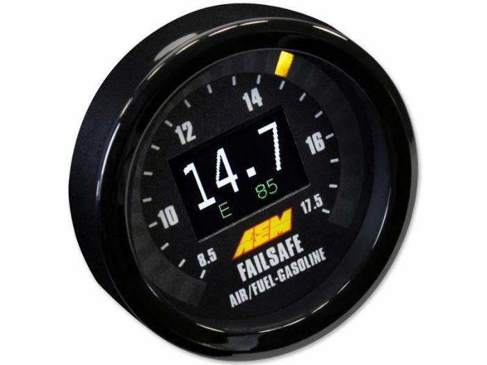 AEM Flex Fuel Failsafe Monitor AFR Wideband Ethanol Content Boost Gauge